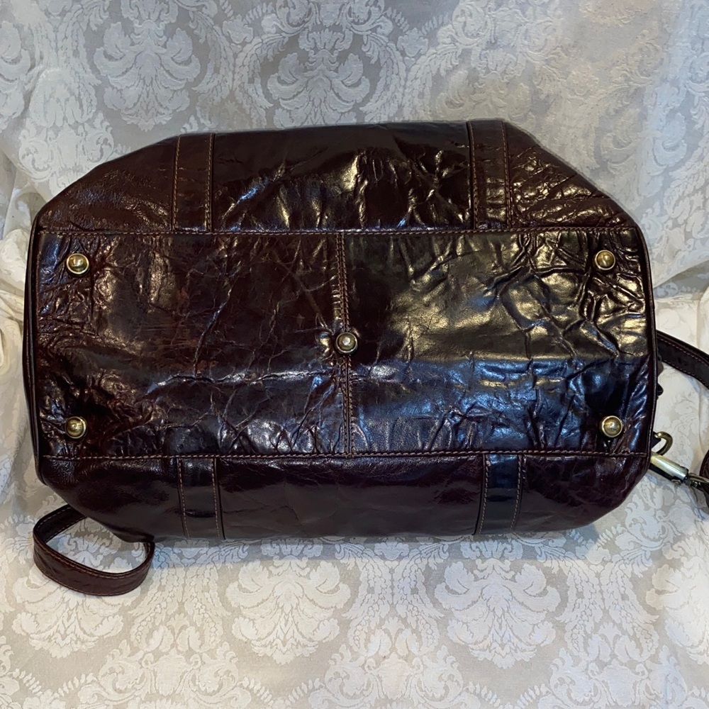 Vintage Lakeland Chic Dark Brown Leather Travel Duffel Bag - Picture 2 of 5